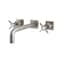 Kingston Brass KS6028BEX Wall Mount Tub Faucet, Brushed Nickel KS6028BEX - alternate 1